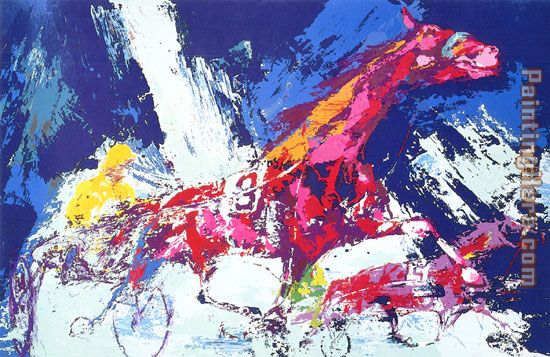 Trotters painting - Leroy Neiman Trotters art painting